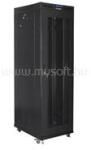 Lanberg 19" szabadon álló rack szekrény 42U/800X800 perforált ajtó, lapraszerelt, LCD kijelző (fekete) (FF01-8842-23BL) (FF01-8842-23BL)