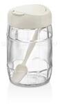 Qlux IDEAS IRIS C-00171 Prizma üveg tároló kanállal 380ml, antracit, zöld vagy piros színű (C-00171) (C-00171)