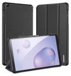Dux Ducis Samsung Tab A8 10.5 LTE (2021) DOMO tok álló, bőr hatású aktív FLIP, asztali tartó, FEKETE (GP-112439) (GP-112439)