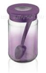 LUXPLASTIC IRIS C-00510 Rainbow lila üveg tároló kanállal 380ml (C-00510) (C-00510)