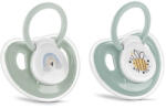 Lorelli Set 2 Suzete cu Capac Lorelli Silicon Moale 0 Luni+ Iceberg Green (1022071 0006)