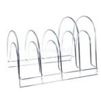 IRIS KT-596 Konyhai fém serpenyőtartó, 5 szintes (IRIS_KT-596) (IRIS_KT-596)