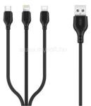 XO NB103 adatkábel 3in1 USB - Type-C/lightning/microUSB, 100cm, FEKETE (XO_NB103) (XO_NB103)