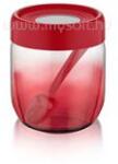 LUXPLASTIC IRIS C-00418 Rainbow piros üveg tároló 425ml (C-00418) (C-00418)