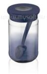 LUXPLASTIC IRIS C-00488 Rainbow indigókék üveg tároló kanállal 380ml (C-00488) (C-00488)