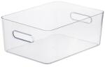 SMARTSTORE Műanyag tárolódoboz, 15, 4 liter, SMARTSTORE Compact Clear L, átlátszó (CSDSMART14)