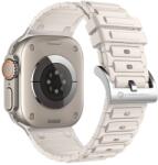 Forcell F-DESIGN FA06 szilikon szíj Apple Watch 42 / 44 / 45 / 49 mm-hez fehér