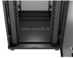 Lanberg 19" szabadon álló rack szekrény 37U/800X800, perforált ajtó, lapraszerelt, LCD kijelző (fekete) (FF01-8837-23BL) (FF01-8837-23BL)