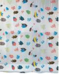 spirella zuhanyfüggöny FISH, hal motívummal, átlátszó, 180 × 200 cm, PEVA