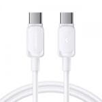 JOYROOM Cablu Date si Incarcare USB-C - USB-C Joyroom S-A14, 60W, 1.2m, Alb - evomag