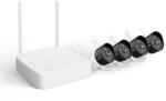 TENDA wifi csőkamera szett - K4W-3TC (4x 3MP, H265, mikr. , IR30m +FullColor, 1x NVR 4csat, USB, RJ45) (K4W-3TC) - scom