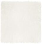 vidaXL Műgyapjú Szőnyeg Tafalla Fehér 120 x 120 cm Poliészter 42021465 (42021465)