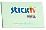 Stickn Öntapadós jegyzetek 76 X 127 Mm, 100 db, Stick "n - pasztell zöld (HO-21156)