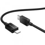 BOROFONE Cablu Date si Incarcare USB-C - Lightning Borofone BX120 Placer, 27W, 1m, Negru - evomag
