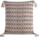 Eurofirany Dekoratív párnahuzat BOHO-9 45x45 Eurofirany krémfekete fekete