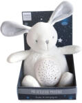 DOUDOU VEILLEUSE kivetítős éjjelifény - 2 féle dallam - nyuszi fehér