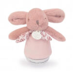 DOUDOU LAPIN DOUDOU zenélő éjjeli fény - 16 cm rose