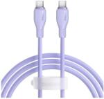 Baseus Cablu de date Baseus Pudding Series, 100W, USB-C la USB-C, Fast Charging, 1.2 metri (Violet)