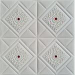 DEGRETS Tapéta DEGRETS 99223 Öntapadós 3D, fehér-piros, Méret: 70 cm x 70 cm x 8 mm (99223)