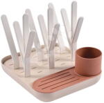 BÉABA Suport de uscare pentru biberoane Forest Draining Rack Terracotta Clay Beaba modular pentru 6 biberoane, portocaliu, de la 0 luni (BE911730)