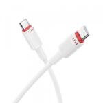 BOROFONE Cablu Date si Incarcare USB-C - USB-C Borofone BX110 Beneficio, 60W, 1m, Alb - evomag