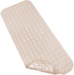 FizioTab Fürdőszőnyeg, csúszásgátló, FizioTab®, 100x40 cm, fényes bézs (BeigeBathMat)