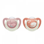 Nuk Baba cumi NUK First Choice Night 0-6m 2 db Bunny/Sheep