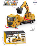 Mamido Camion cu excavator și cupă mobilă galbenă MT1195