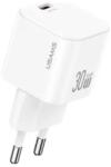 USAMS Бързо зарядно устройство USAMS USAMS US-CC262 USB-C 30W GaN FAST CHARGE, бяло (CC262TC02)