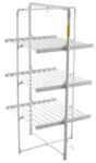 Adler Електрически сушилник Adler AD-7829, 300W, Сгъваем, 30 нагаревателя, Защита IP22, Сребрист/Бял (AD-7829) - technomani