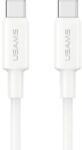 USAMS Кабел за бързо зареждане и данни USAMS SJ763 U90 60W Type-C To Type-C, 1 метър, бял (SJ763USB01)