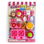  Edény klt. , gázfõzõ, étel, + kieg. , 30x45 cm lapon