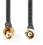 Nedis csgl02400bk100 sma kábel apa, anya, aranyozott, 50 ohm, kettős árnyékolású, 10 m CSGL02400BK100 (CSGL02400BK100)