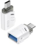 XO adapter USB aljzat - Type-C, OTG, FEHÉR XO-NB256B (XO-NB256B)
