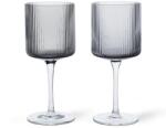 Ferm Living set de pahare de vin Ripple 260 ml 2-pack 99KK-SLU098_99X (1104270096) Pahar