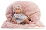 Guča 853 New Born Fetiță - păpușă realistă cu corp din vinil complet - 38 cm (MA13-853) Papusa