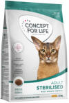 Concept for Life 3kg Concept for Life Streilised Cat csirke száraz macskatáp javított receptúrával