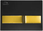  LAVEO BENI wc tartály nyomólap (226x115 mm), arany/fekete - VPB_795G (VPB_795G)