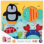 BamBam Puzzle de lemn, BamBam, Animale subacvatice (N00041643_001w)