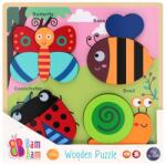 BamBam Puzzle de lemn, BamBam, Animale din gradina (N00041641_001w)