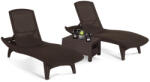 Keter Pacific duo kerti nyugágy set Corfu asztallal barna (207786_211104_2) - homelux