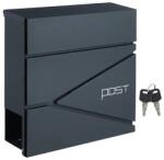 SONGMICS Postaláda lágy záródással antracit (GMB051G02)