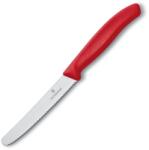 Victorinox Cuțit de bucătărie Victorinox Swiss Classic zimțat cu vârf rotunjit - Red