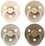 BIBS Colour cumi 4-es szett (Krémfehér/Homok/Vanília/Tölgy) 6-18 hó