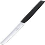 Victorinox Cuțit de bucătarie Victorinox Swiss Modern Black 11 cm - lamă netedă cu vârf rotunjit