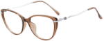 Techsuit Ochelari protectie calculator Ochelari de Calculator, F, Rotunzi - Techsuit Reflex PC (86162) - Silver/Brown (KF2359251)
