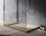 RONAL Cadita de dus patrata, plata, din PlyLite (marmura compozit), canepa, Ronal Rug W30Q 15 W30Q10015 (W30Q10015)