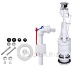 Styron Monoblokkos egységcsomag: dupla gombos öblítőszelep + 3/8"-os műanyag menetes töltőszelep, szerelési egységcsomaggal STY-732-M (STY-732-M)