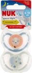 Nuk Space Night szilikon altatócumi, 6-18 hónapos korig, fiú - 2 db