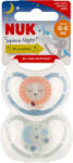 Nuk Space Night szilikon altatócumi, 0-6 hónapos korig, fiú - 2 db